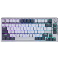 Royal Kludge RK H81 RGB Tri-Mode Hot-Swappable Cyan Switch Mechanical Keyboard